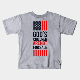 vintage God's Children Are Not For Sale Funny Political Kids T-Shirt